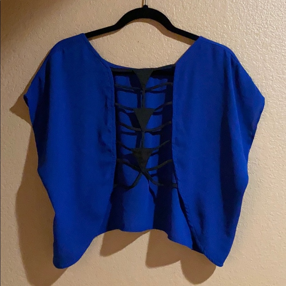 Haute Society Crop Backless Shirt
